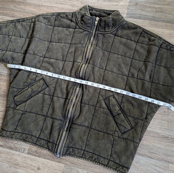 NWT Free People Dolman Quilted Jacket Dusted Military Size Medium - Picture 6 of 9